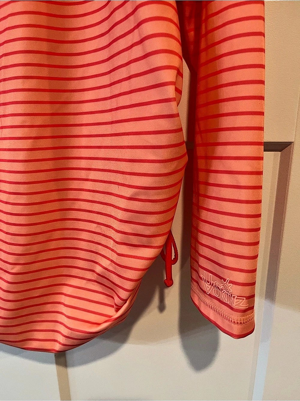 UV Skins UPF 50+ Sun Shirt Striped Coral Rashguard Zip Up 3XL - Picture 10 of 10